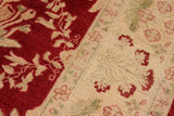 handmade Transitional Kafkaz Chobi Ziegler Red Gold Hand Knotted RECTANGLE 100% WOOL area rug 10 x 14