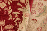 handmade Transitional Kafkaz Chobi Ziegler Red Gold Hand Knotted RECTANGLE 100% WOOL area rug 10 x 14