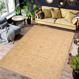 handmade Traditional Kafkaz Chobi Ziegler Beige Lt. Brown Hand Knotted RECTANGLE 100% WOOL area rug 9 x 12