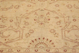 handmade Traditional Kafkaz Chobi Ziegler Beige Lt. Brown Hand Knotted RECTANGLE 100% WOOL area rug 9 x 12