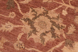 handmade Traditional Kafkaz Chobi Ziegler Brown Tan Hand Knotted RECTANGLE 100% WOOL area rug 8 x 10