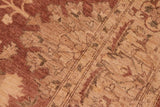 handmade Traditional Kafkaz Chobi Ziegler Brown Tan Hand Knotted RECTANGLE 100% WOOL area rug 8 x 10