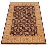 handmade Traditional Kafkaz Chobi Ziegler Purple Lt. Tan Hand Knotted RECTANGLE 100% WOOL area rug 9 x 12