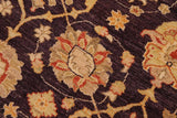 handmade Traditional Kafkaz Chobi Ziegler Purple Lt. Tan Hand Knotted RECTANGLE 100% WOOL area rug 9 x 12