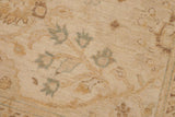 handmade Traditional Kafkaz Chobi Ziegler Beige Brown Hand Knotted RECTANGLE 100% WOOL area rug 9 x 12