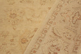 handmade Traditional Kafkaz Chobi Ziegler Beige Brown Hand Knotted RECTANGLE 100% WOOL area rug 9 x 12