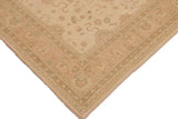 handmade Traditional Kafkaz Chobi Ziegler Beige Nude Hand Knotted RECTANGLE 100% WOOL area rug 9 x 11