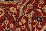 handmade Geometric Kafkaz Chobi Ziegler Rust Blue Hand Knotted RECTANGLE 100% WOOL area rug 10 x 12