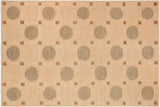 Boho Chic Ziegler Jone Tan Green Hand-Knotted Wool Rug - 9'10'' x 14'2''