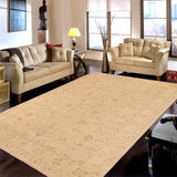handmade Traditional Kafkaz Chobi Ziegler Tan Brown Hand Knotted RECTANGLE 100% WOOL area rug 10 x 14