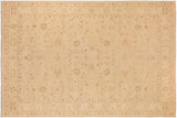 handmade Traditional Kafkaz Chobi Ziegler Tan Brown Hand Knotted RECTANGLE 100% WOOL area rug 10 x 14