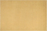 Handmade Kafakz Chobi Ziegler Modern Contemporary Tan Lt. Tan Hand Knotted Rectangel Hand Knotted 100% Vegetable Dyed wool area rug 10 x 14