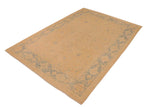handmade Traditional Kafkaz Chobi Ziegler Tan Blue Hand Knotted RECTANGLE 100% WOOL area rug 10 x 14