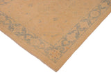 handmade Traditional Kafkaz Chobi Ziegler Tan Blue Hand Knotted RECTANGLE 100% WOOL area rug 10 x 14
