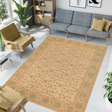 handmade Transitional Kafkaz Chobi Ziegler Tan Green Hand Knotted RECTANGLE 100% WOOL area rug 10 x 14