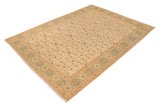 handmade Transitional Kafkaz Chobi Ziegler Tan Green Hand Knotted RECTANGLE 100% WOOL area rug 10 x 14