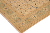 handmade Transitional Kafkaz Chobi Ziegler Tan Green Hand Knotted RECTANGLE 100% WOOL area rug 10 x 14