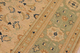handmade Transitional Kafkaz Chobi Ziegler Tan Green Hand Knotted RECTANGLE 100% WOOL area rug 10 x 14