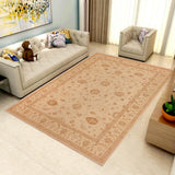 handmade Traditional Kafkaz Chobi Ziegler Tan Brown Hand Knotted RECTANGLE 100% WOOL area rug 10 x 14