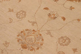handmade Traditional Kafkaz Chobi Ziegler Tan Brown Hand Knotted RECTANGLE 100% WOOL area rug 10 x 14