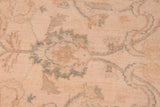 handmade Traditional Kafkaz Chobi Ziegler Beige Gray Hand Knotted RECTANGLE 100% WOOL area rug 6 x 9