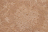 handmade Traditional Lahore Brown Tan Hand Knotted RECTANGLE 100% WOOL area rug 6 x 9
