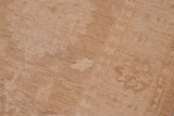 handmade Traditional Lahore Brown Tan Hand Knotted RECTANGLE 100% WOOL area rug 6 x 9