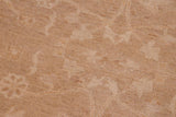 handmade Traditional Lahore Brown Tan Hand Knotted RECTANGLE 100% WOOL area rug 6 x 9