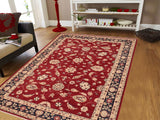 handmade Traditional Kafkaz Chobi Ziegler Red Blue Hand Knotted RECTANGLE 100% WOOL area rug 6 x 9
