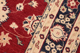 handmade Traditional Kafkaz Chobi Ziegler Red Blue Hand Knotted RECTANGLE 100% WOOL area rug 6 x 9