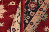 handmade Traditional Kafkaz Chobi Ziegler Red Blue Hand Knotted RECTANGLE 100% WOOL area rug 6 x 9