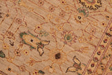 handmade Traditional Kafkaz Chobi Ziegler Gray Gold Hand Knotted RECTANGLE 100% WOOL area rug 6 x 9