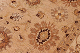 handmade Traditional Kafkaz Chobi Ziegler Tan Beige Hand Knotted RECTANGLE 100% WOOL area rug 8 x 10