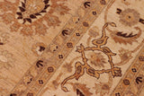 handmade Traditional Kafkaz Chobi Ziegler Tan Beige Hand Knotted RECTANGLE 100% WOOL area rug 8 x 10
