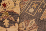 handmade Traditional Kafkaz Chobi Ziegler Brown Beige Hand Knotted RECTANGLE 100% WOOL area rug 8 x 10