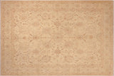 Oriental Ziegler Genna Beige Blue Hand-Knotted Wool Rug - 8'2'' x 9'7''