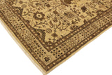 handmade Traditional Kafkaz Chobi Ziegler Tan Lt. Brown Hand Knotted RECTANGLE 100% WOOL area rug 4 x 6
