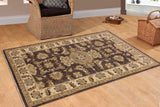 handmade Geometric Kafkaz Chobi Ziegler Brown Ivory Hand Knotted RECTANGLE 100% WOOL area rug 3 x 5