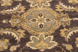 handmade Geometric Kafkaz Chobi Ziegler Brown Ivory Hand Knotted RECTANGLE 100% WOOL area rug 3 x 5
