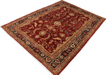 handmade Traditional Kafkaz Chobi Ziegler Rust Blue Hand Knotted RECTANGLE 100% WOOL area rug 9 x 12