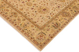 handmade Traditional Kafkaz Chobi Ziegler Beige Gold Hand Knotted RECTANGLE 100% WOOL area rug 9 x 12