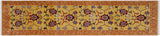 Tribal Super Kazak Everett Gold/Red Wool Runner - 2'11'' x 10'1''