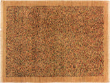 Boho Chic Gabbeh Julian Tan/Blue Wool Rug - 3'5'' x 4'9''