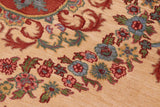 handmade Geometric Kafkaz Chobi Ziegler Beige Rust Hand Knotted RECTANGLE 100% WOOL area rug 6 x 9