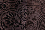 handmade Traditional Kafkaz Chobi Ziegler Charcoal Gray Hand Knotted RECTANGLE WOOL&SILK area rug 9 x 12