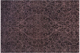 Ziegler Cristoph Charcoal Gray Hand-Knotted Wool and Silk Rug - 9'0'' x 12'1''