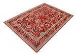 handmade Traditional Kafkaz Chobi Ziegler Rust Blue Hand Knotted RECTANGLE 100% WOOL area rug 9 x 12