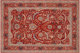 Bohemien Ziegler Jospeh Rust Blue Hand-Knotted Wool Rug - 8'11'' x 12'0''