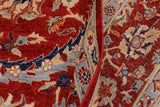 handmade Traditional Kafkaz Chobi Ziegler Rust Blue Hand Knotted RECTANGLE 100% WOOL area rug 9 x 12