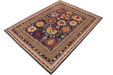 handmade Traditional Kafkaz Chobi Ziegler Blue Beige Hand Knotted RECTANGLE 100% WOOL area rug 9 x 12